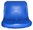 stadium seating with middle high back