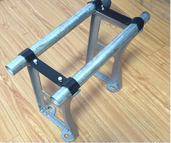 Connect Aluminum Leg with Steel Pipe