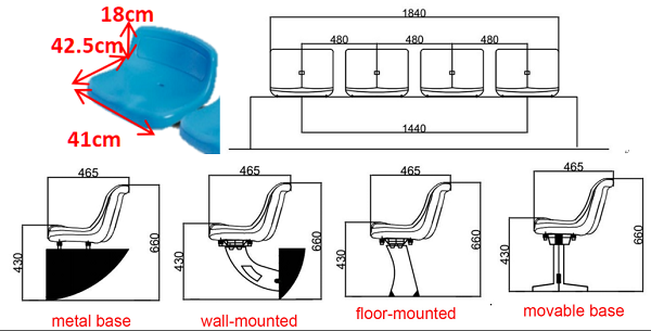 ZK05 Staidum Chair Dimension