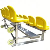 2-Row Aluminum Mobile Stadium Bleachers with Backrest Seats 2-Row Aluminum Mobile Stadium Bleachers with Backrest Seats