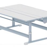 Double Student Table With Manual Height Adjustable Double Student Table With Manual Height Adjustable
